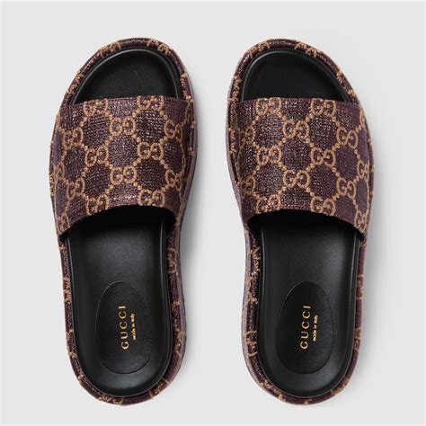 gucci fur slides womens|gucci women's slides clearance sale.